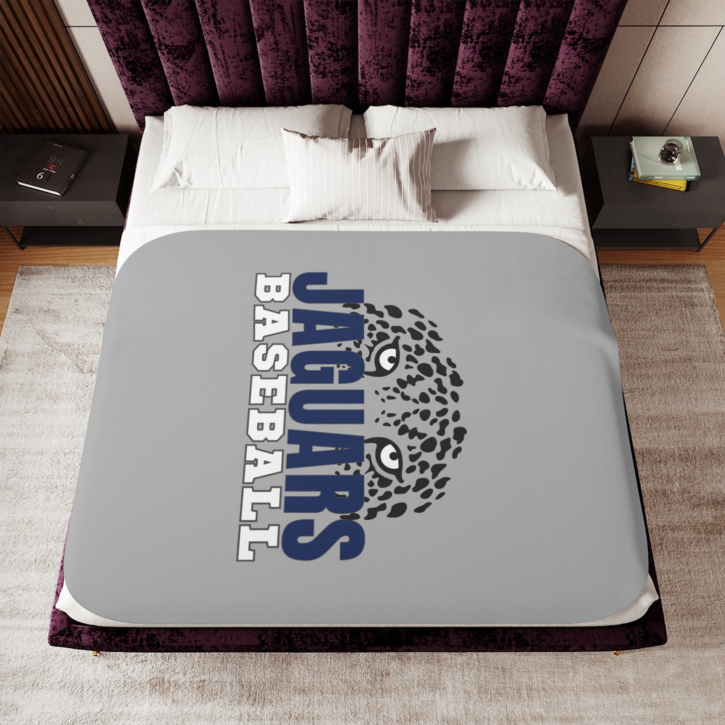 Jaguars Baseball Sherpa Blanket (Customizable)