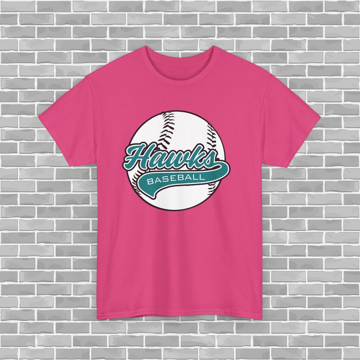 Hawks Baseball Adult Unisex Tee (Customizable)