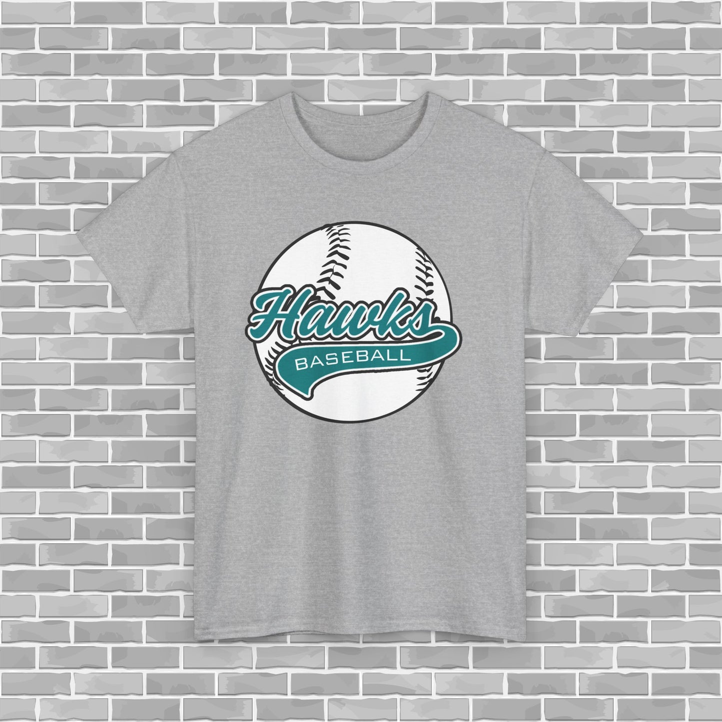 Hawks Baseball Adult Unisex Tee (Customizable)