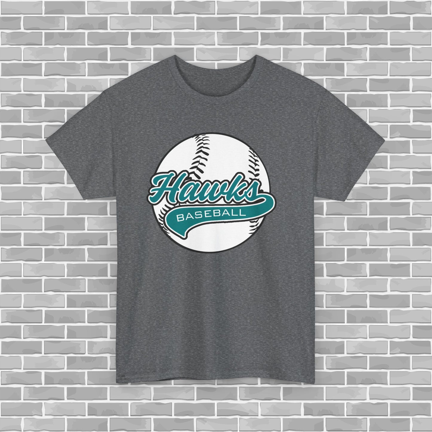 Hawks Baseball Adult Unisex Tee (Customizable)