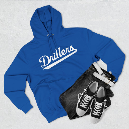 Drillers Adult Three-Panel Fleece Hoodie (Customizable)