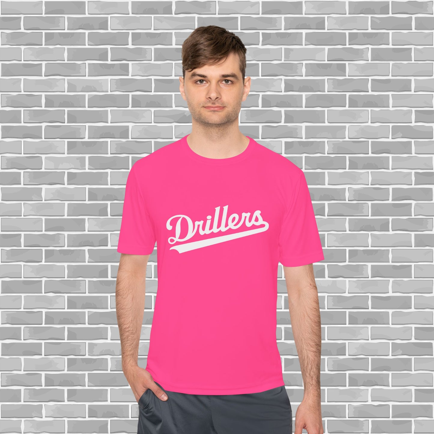 Drillers Adult Unisex Moisture Wicking Tee (Customizable)