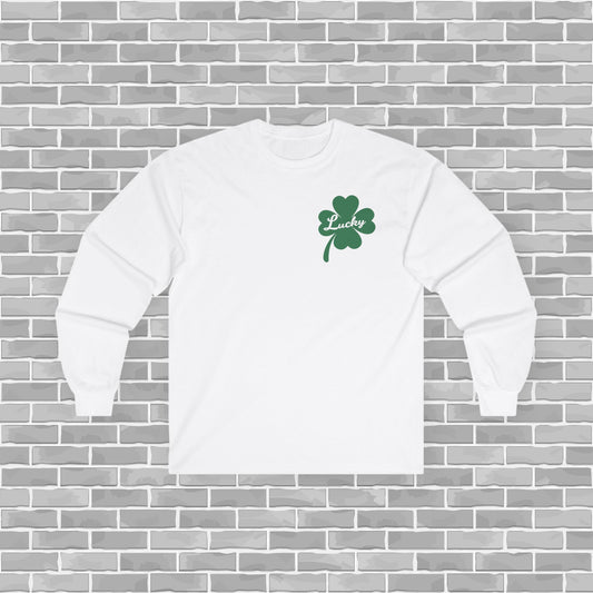 Prone to Shenanigans and Malarkey Long Sleeve Tee for St. Patrick's Day