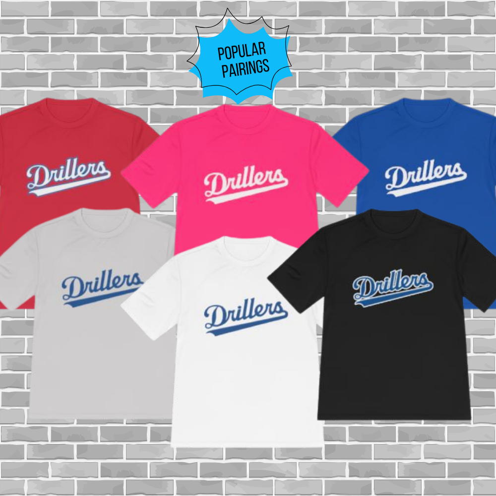 Drillers Sport-tek PosiCharge Competitor Tee (Adult & Youth Sizes Available)