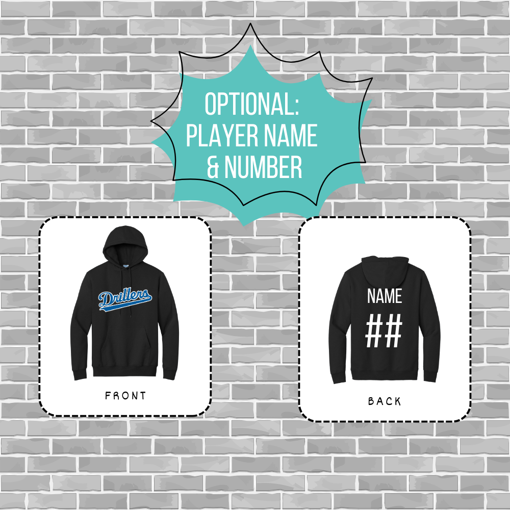 Drillers Core Fleece Pullover Hooded Sweatshirt (Youth, Adult, and Adult Tall Sizes Available)