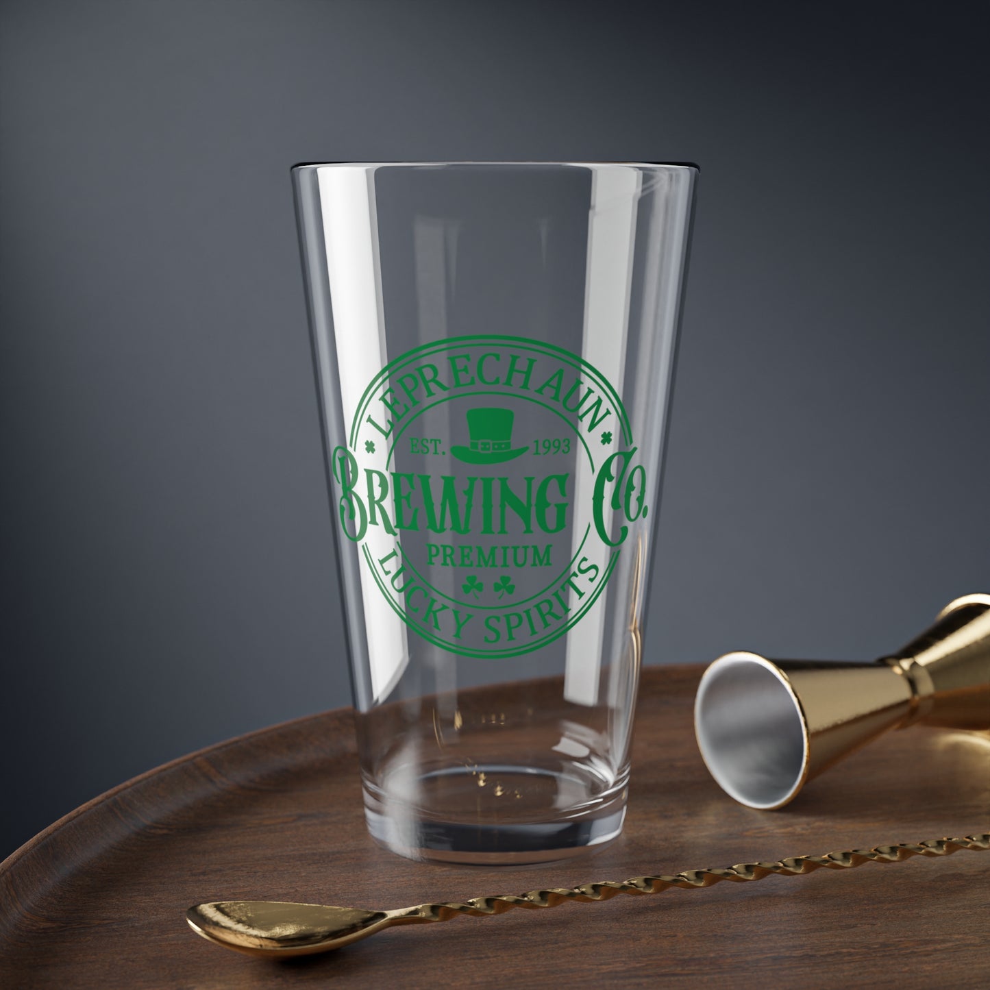 Leprechaun Brewing Company Pint Glass