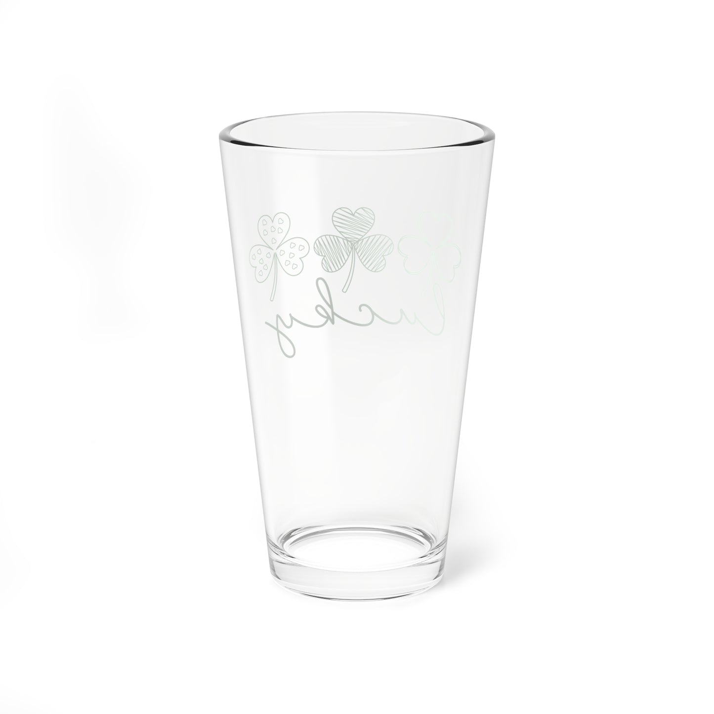 Lucky Shamrock Pint Glass