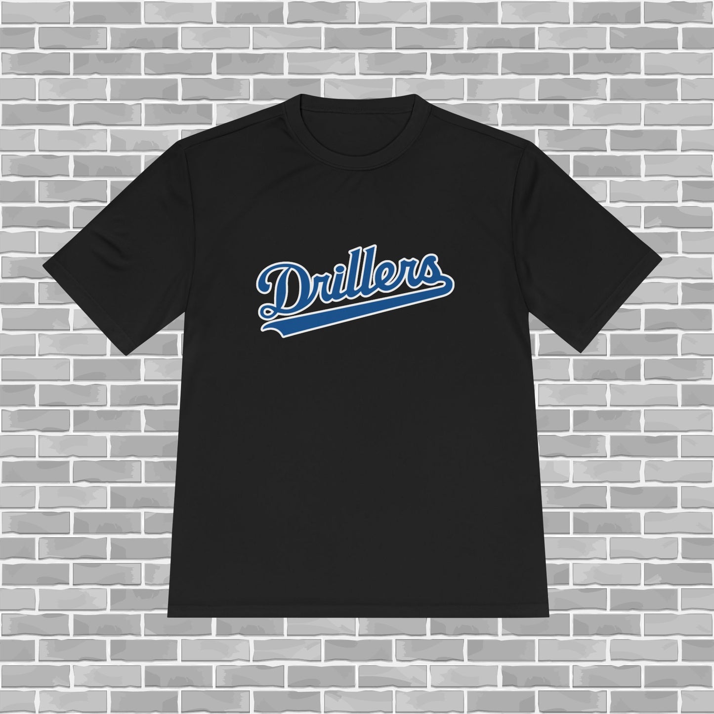 Drillers Adult Unisex Moisture Wicking Tee (Customizable)