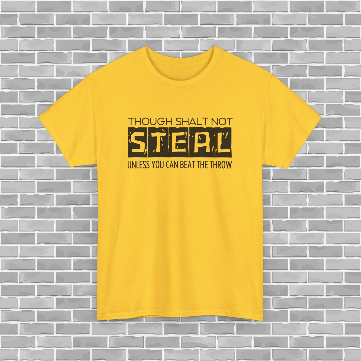 Though Shalt Not Steal Unless...  Baseball Adult Unisex Tee