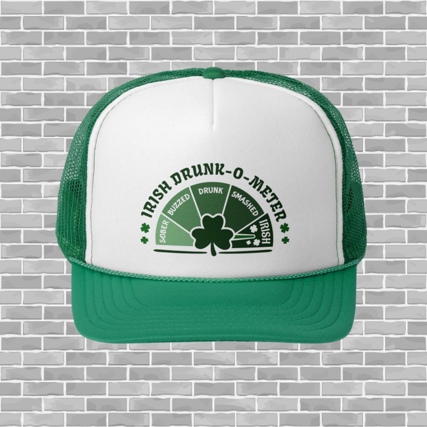 Irish Drunk-o-Meter  St. Patrick's Day Trucker Cap