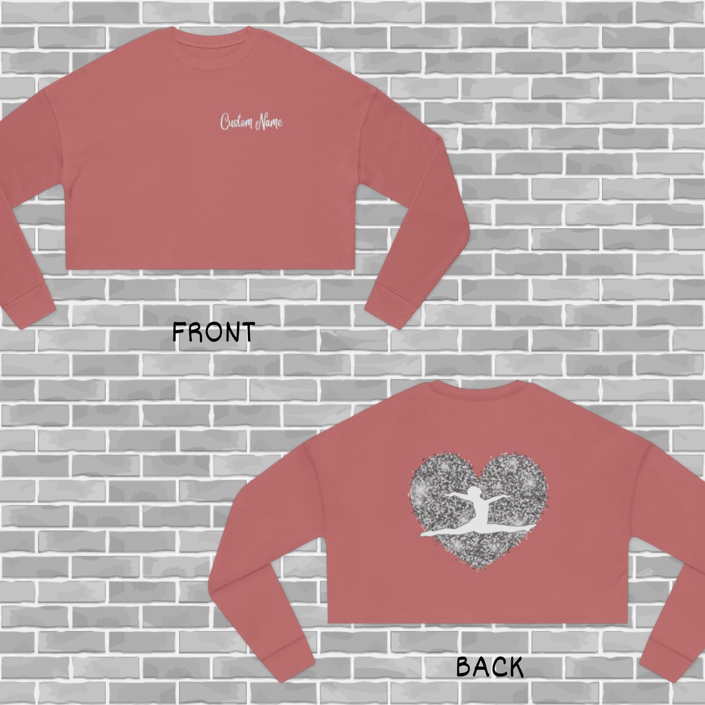 Gymnastics Cropped Sweatshirt (Customizable)