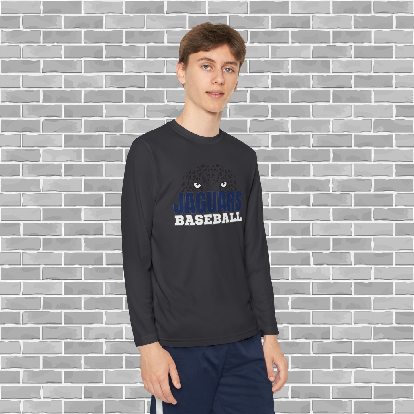 Jaguars Baseball Youth Unisex Long Sleeve Competitor Tee (Customizable)