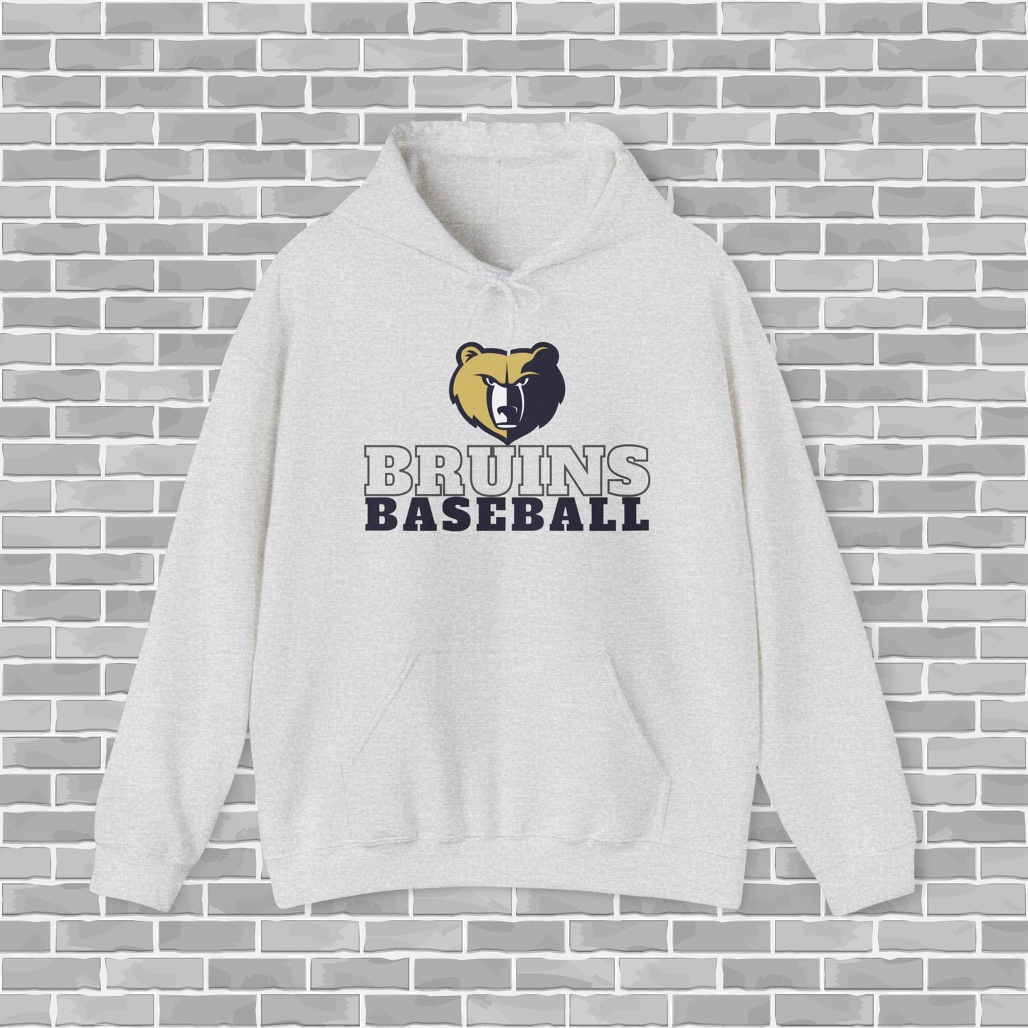 Bruins Baseball Adult Unisex Hooded Sweatshirt (Customizable)