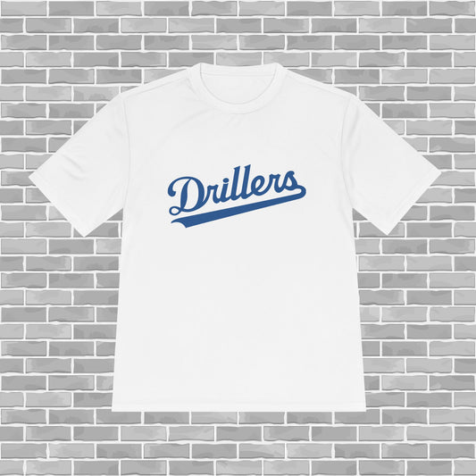 Drillers Adult Unisex Moisture Wicking Tee (Customizable)