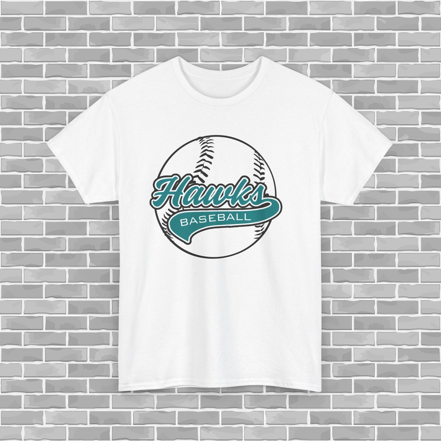 Hawks Baseball Adult Unisex Tee (Customizable)