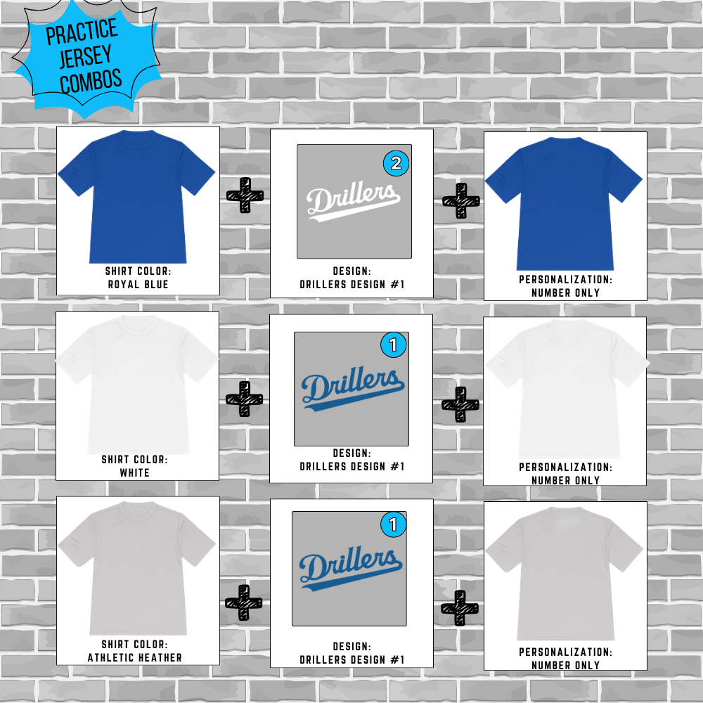 Drillers Sport-tek PosiCharge Competitor Tee (Adult & Youth Sizes Available)