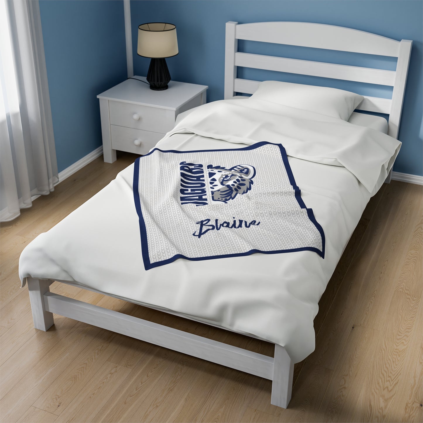 Jaguars Velveteen Blanket (Customizable)