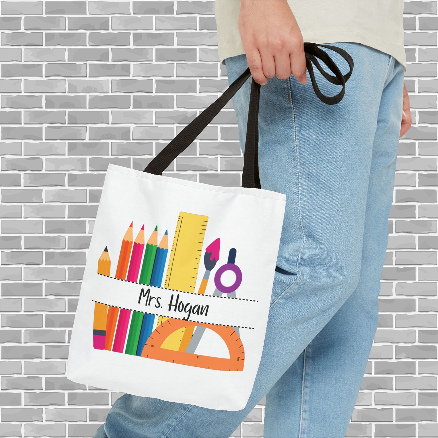 Teacher Tote Bag (Customizable)