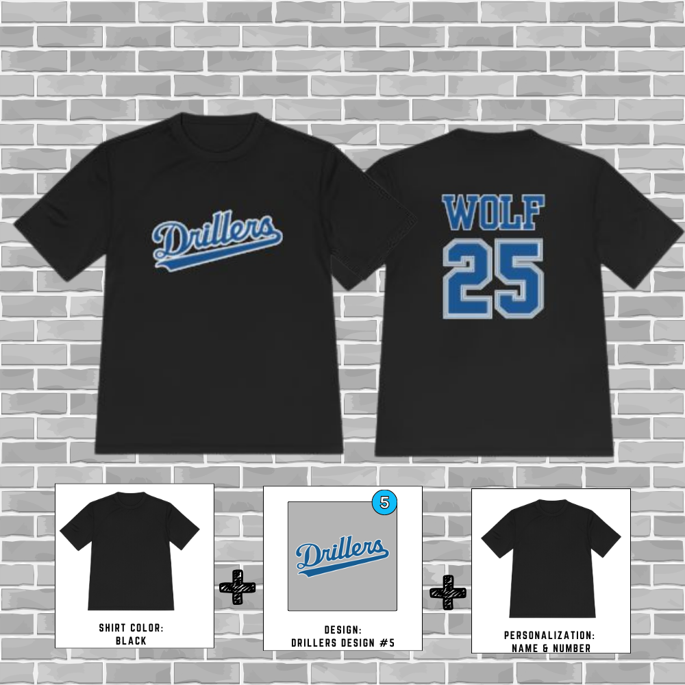 Drillers Sport-tek PosiCharge Competitor Tee (Adult & Youth Sizes Available)