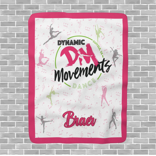 Dynamic Movements Sherpa Fleece Blanket (Customizable)