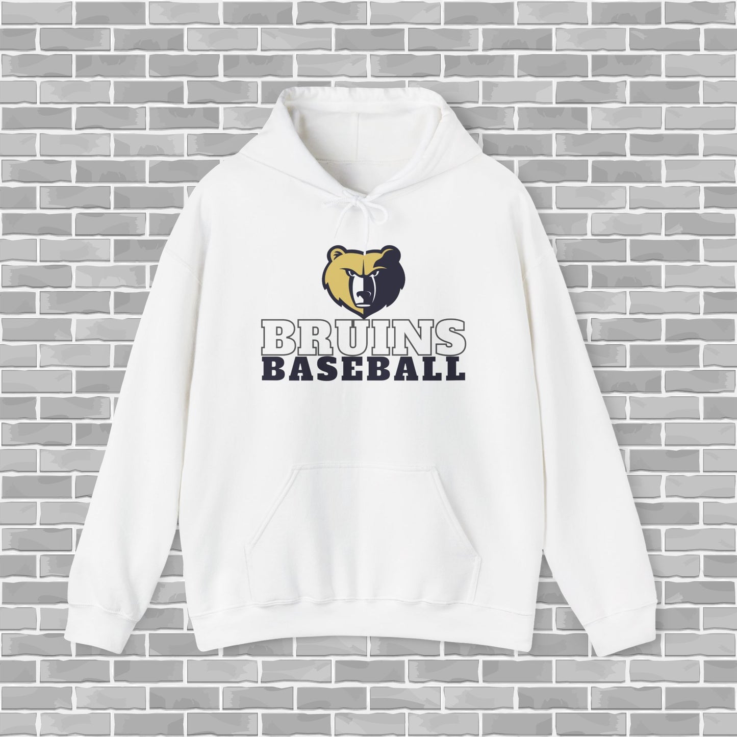 Bruins Baseball Adult Unisex Hooded Sweatshirt (Customizable)