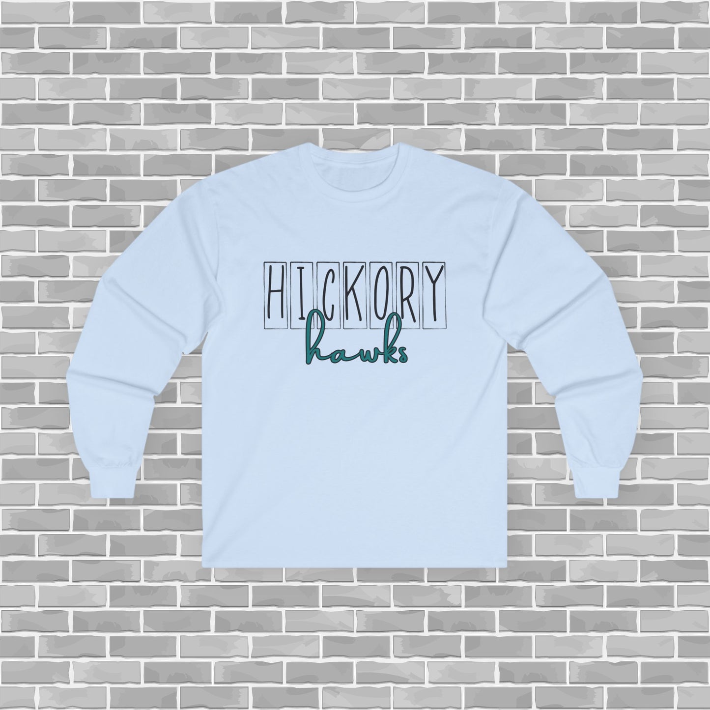 Hawks Adult Unisex Long Sleeve Tee (Customizable)