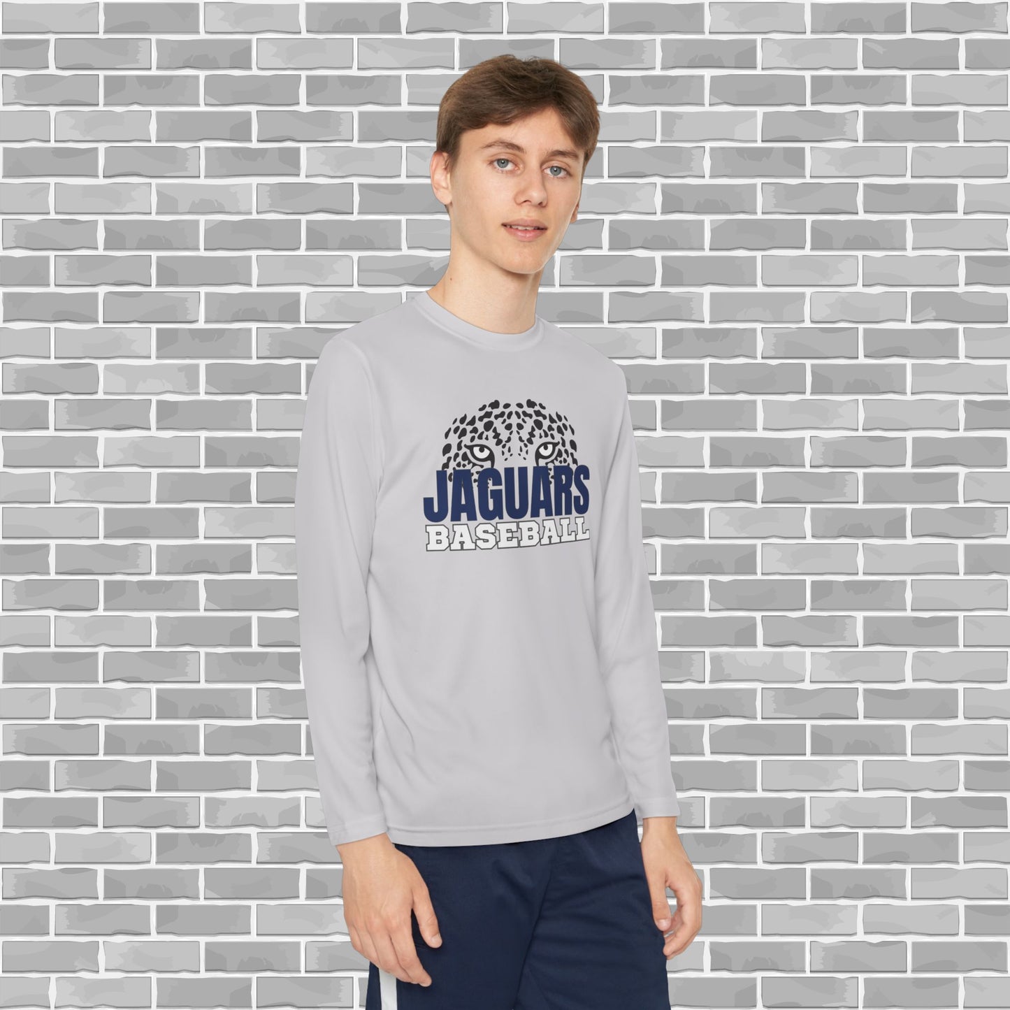 Jaguars Baseball Youth Unisex Long Sleeve Competitor Tee (Customizable)