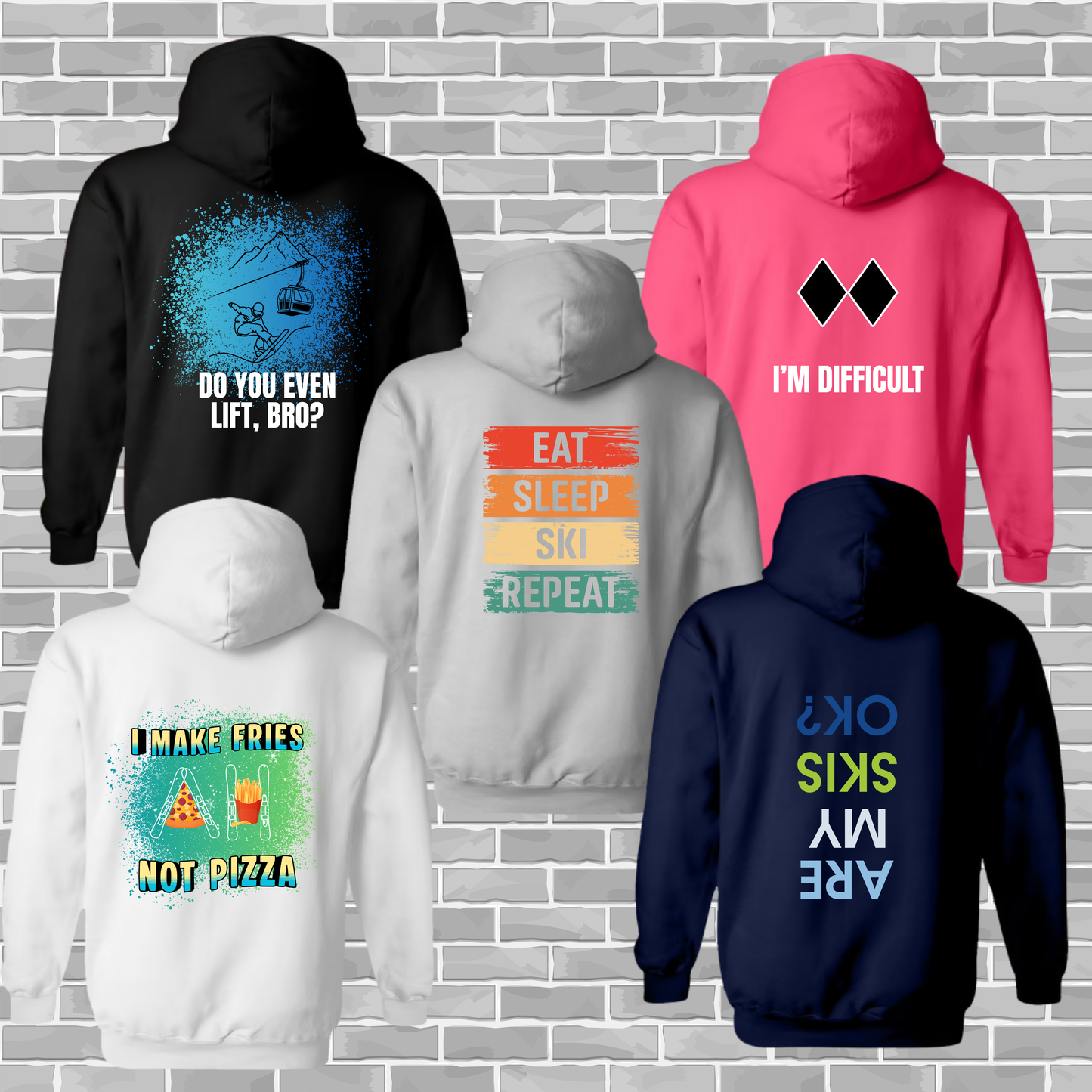 Cozy Ski & Snowboard Hoodie | Premium Gildan Heavy Blend Sweatshirt