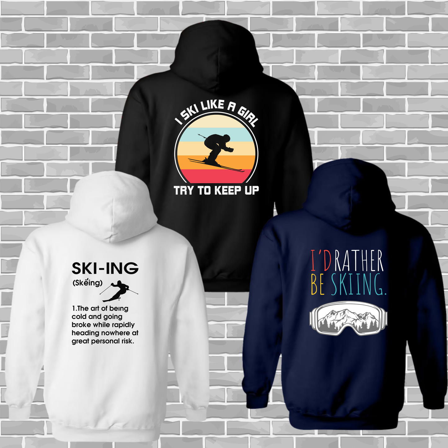 Cozy Ski & Snowboard Hoodie | Premium Gildan Heavy Blend Sweatshirt