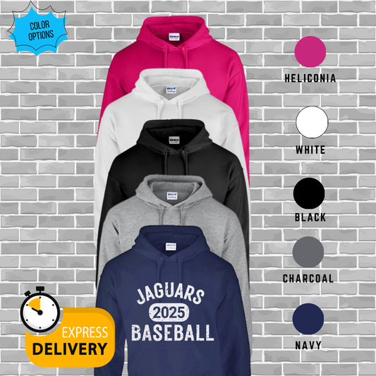 Jolliff Baseball Gildan G185 Adult Heavy Blend 8 oz 5050 Hooded Sweatshirt