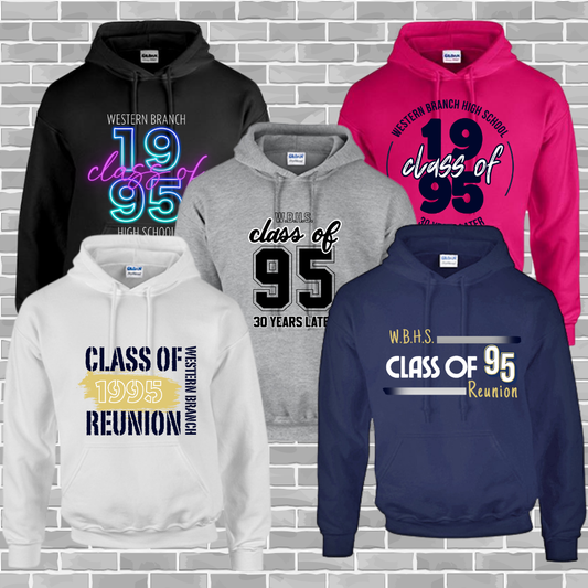 WBHS C/O '95 Adult Heavy Blend Hooded Sweatshirt