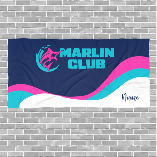 Marlin Club Beach Towel (Design A)