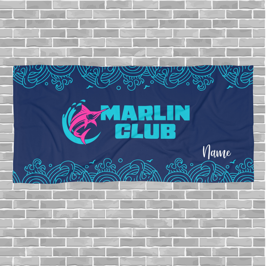 Marlin Club Beach Towel (Design B)