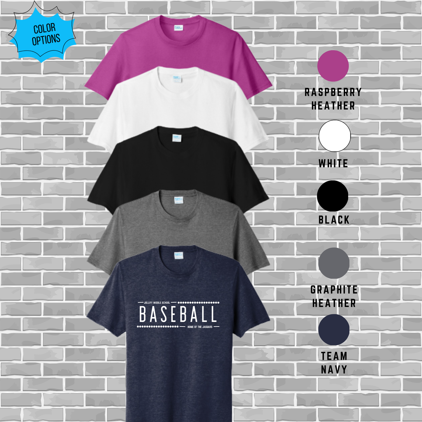 Jolliff Baseball Port & Company® Tri-Blend Tee