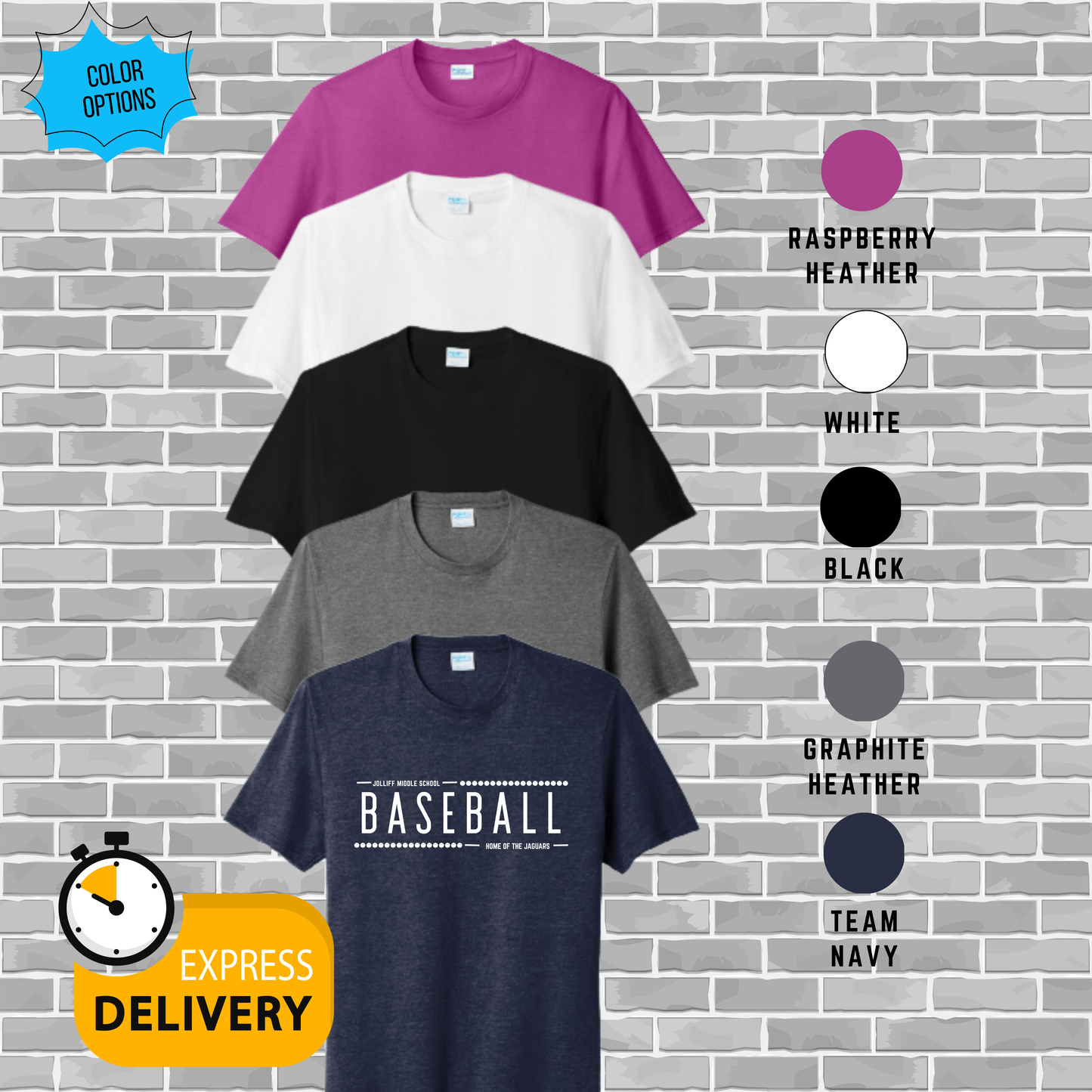 Jolliff Baseball Port & Company® Tri-Blend Tee