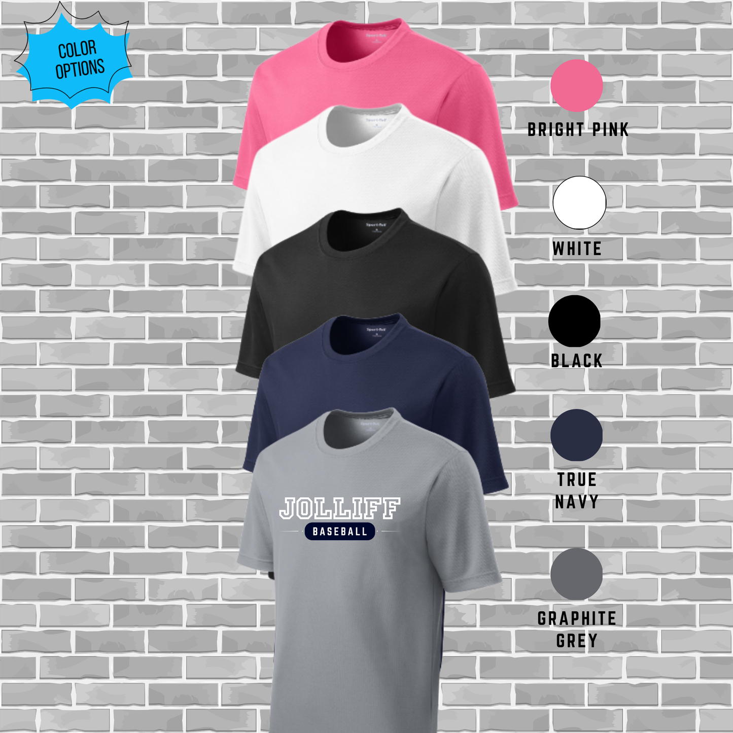 Jolliff Baseball Sport-Tek PosiCharge RacerMesh Tee