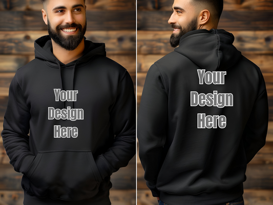 Custom Team Logo Hoodie - Youth Heavy Blend